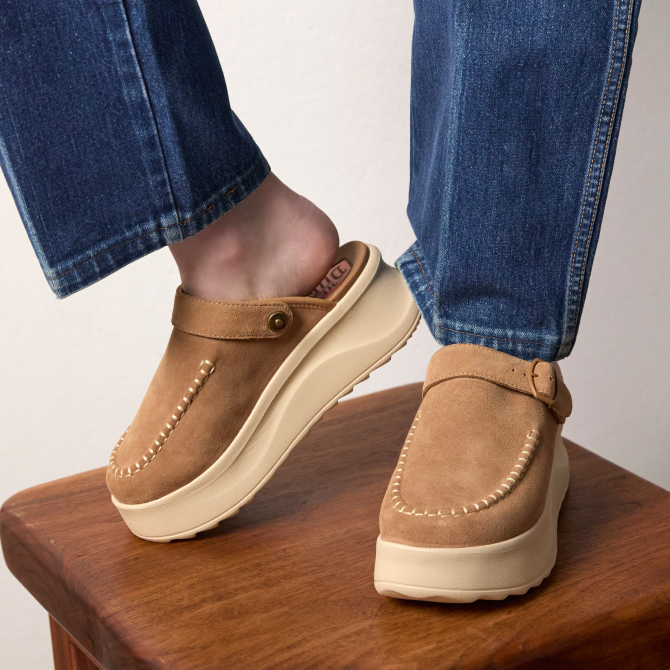 Delray Clog Suede ÿ Tan - Image 6