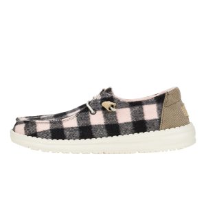 Wendy Buffalo Plaid ÿ Pale Pink/Black