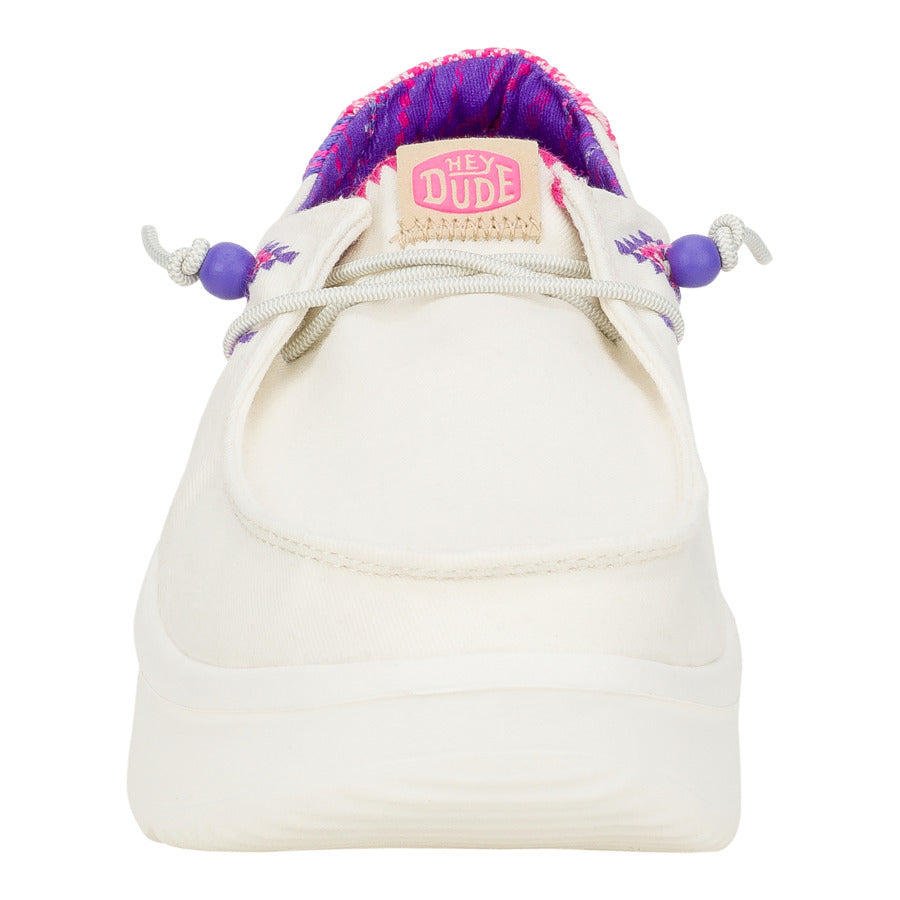 Wendy Peak Chambray Woven ÿ White/Pink - Image 5