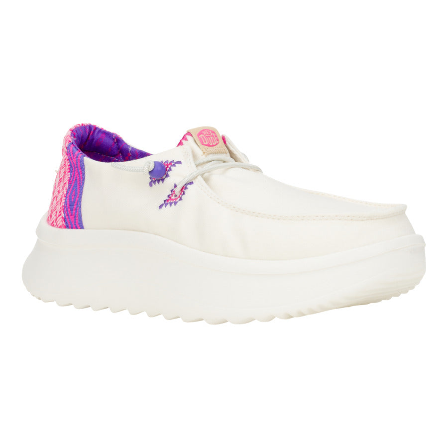 Wendy Peak Chambray Woven ÿ White/Pink - Image 6