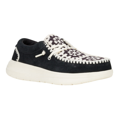 Wendy Comf Suede Crochet ÿ Black/Multi - Image 8