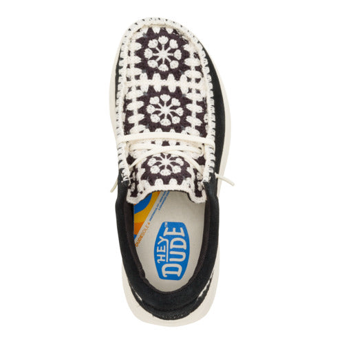 Wendy Comf Suede Crochet ÿ Black/Multi - Image 7