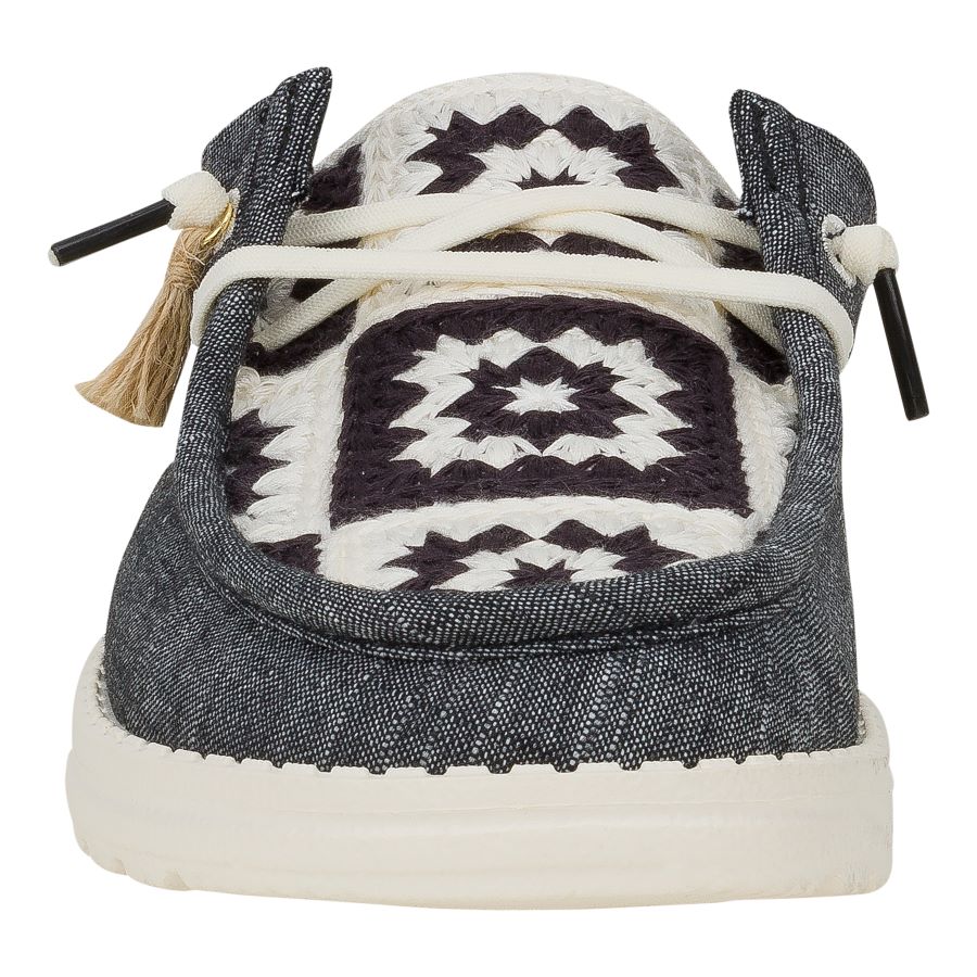 Wendy Slip Cottage Crochet ÿ Black/Multi - Image 4