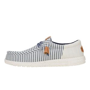 Wally Funk Seersucker ÿ Princess Blue/Wood Ash