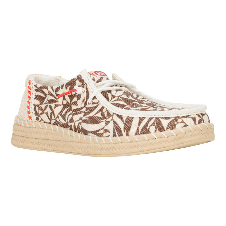 Wendy Espadrille Retro Palm ÿ Downtown Brown/Egret - Image 7