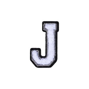 Letter J Patch ÿ J Black/White