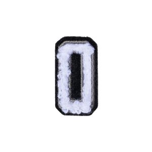 Number 0 Patch ÿ 0 Black/White