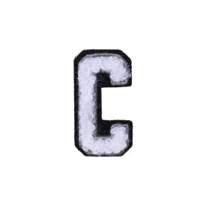 Letter C Patch ÿ C Black/White