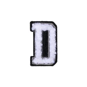 Letter D Patch ÿ D Black/White