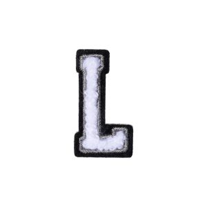 Letter L Patch ÿ L Black/White