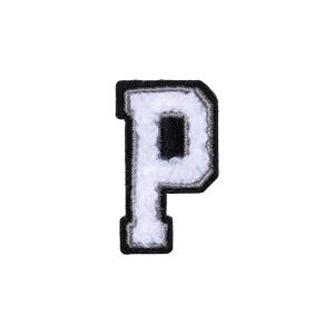 Letter P Patch ÿ P Black/White