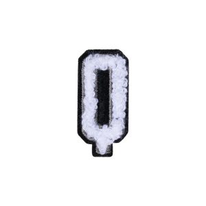 Letter Q Patch ÿ Q Black/White