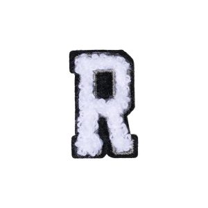 Letter R Patch ÿ R Black/White