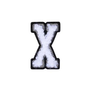 Letter X Patch ÿ X Black/White