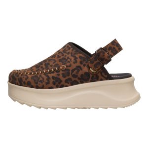Delray Clog Suede ÿ Brown Leopard