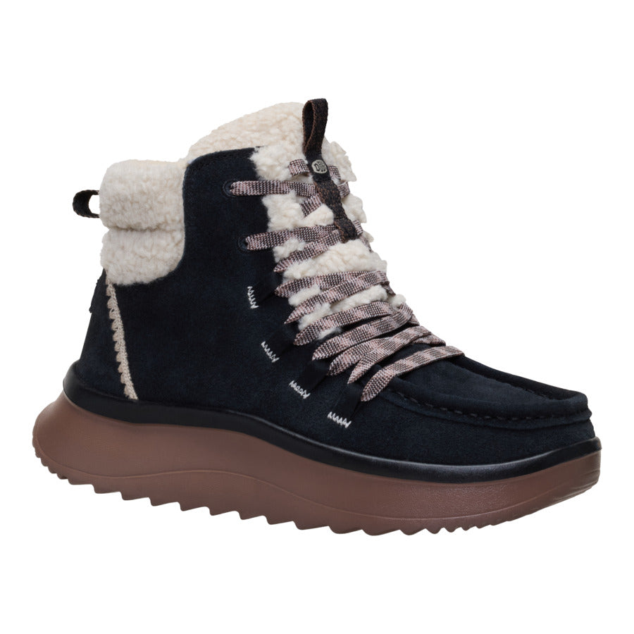 Wendy Peak Apres Suede Cozy Stitch ÿ Black/Tan - Image 7