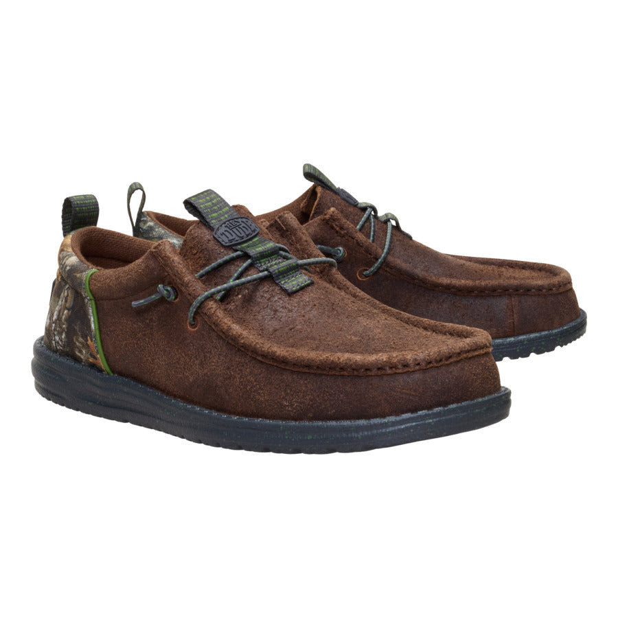 Wally Funk Realtree Edge Suede ÿ Mole Brown/Camo - Image 4