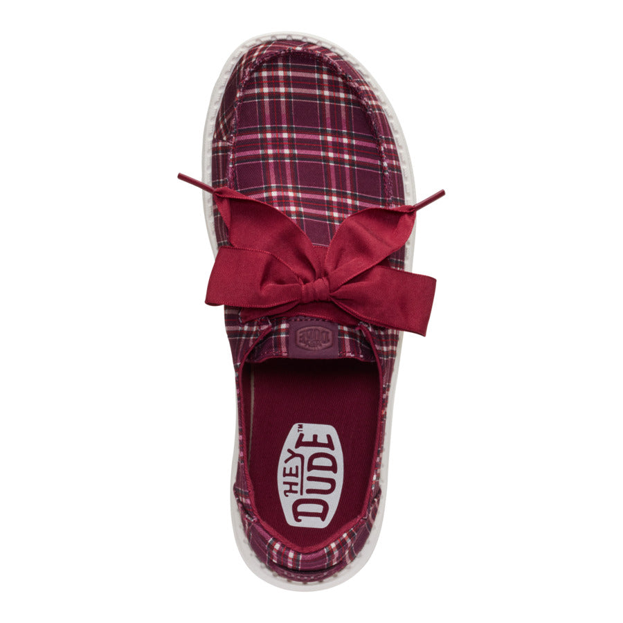 Wendy Holiday Bow ÿ Red Plaid/Burgundy - Image 6